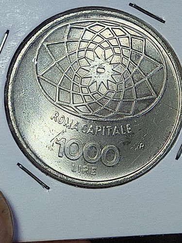 Italia moneta 1000 lire roma - moneta,
