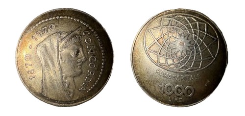 Moneta 1000 lire roma - lire, capitale