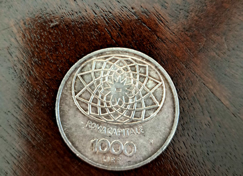Moneta 1000 lire - roma, capitale