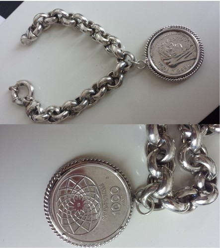 Bracciale argento 925 moneta - 925,